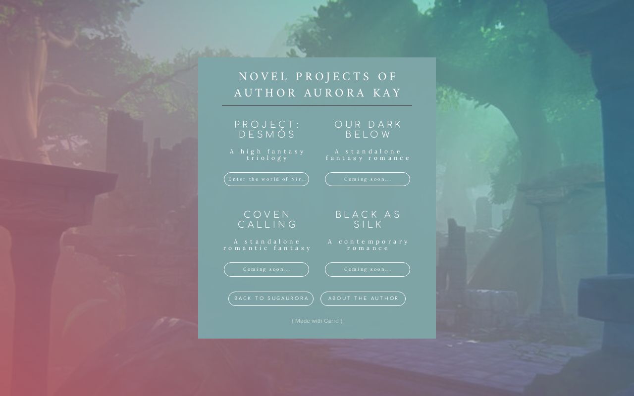 Aurora Kay - Author Projects